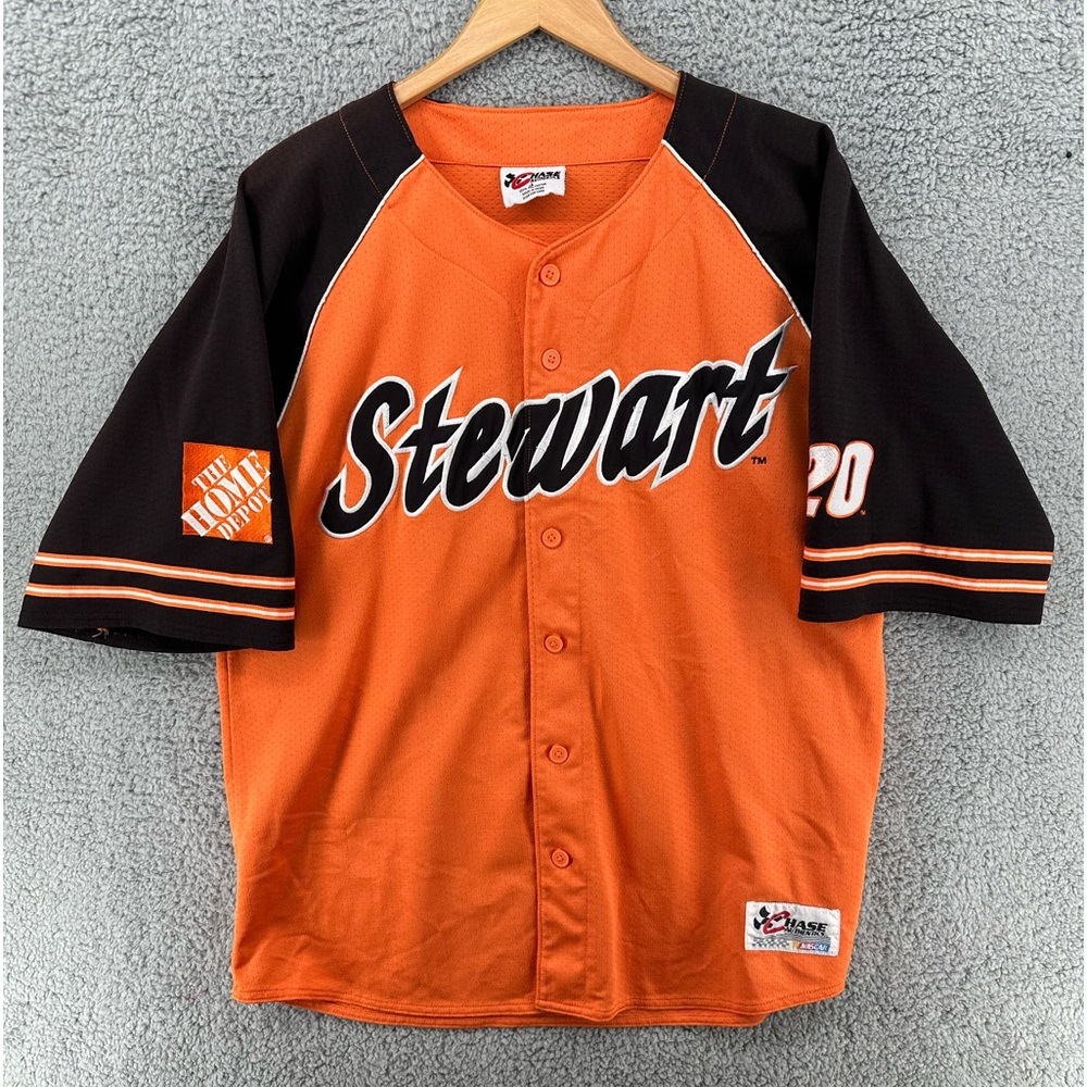 Chase Authentic’s NASCAR Tony‎ Stewart Baseball Jersey Men’s Sz Large